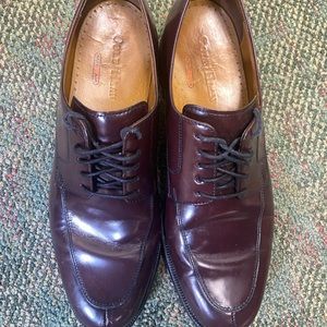 Cole Haan Mens Size 11 Brown Leather Lace NikeAir Sole Casual Oxfords co7225
